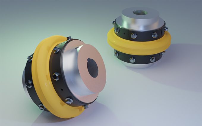 Elastische Wellenkupplung Rexnord Viva®, einbaufertig mit Bohrung und Passfedernut